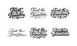 © Viacheslav - Creative Lettering Variations. Transition Mood Quotes. Set lettering. harmonious lettering variations of the same emblematic concept, each with different