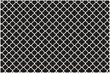 © Dipankar - This image displays a high-contrast black and white repeating pattern. The design consists of interlocking white quatrefoil shapes, forming a continuous geometric lattice against a solid black