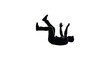 © MdShifulIslam - A dark silhouette of a person falling backwards conveying a sense of descent silhouette