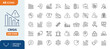 © Cetacons - Crisis line editable icon set. Contain icons related to crisis, decrease, risk, alert, failure, layoff, job fired, pay cuts, low cost, breakdown, and more. Editable stroke. Vector illustration