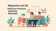 © Keramik - Couple and dog relax at home near a window