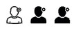 © supplement - Stylized human icons with add symbol in sketch, silhouette, and pixel art styles