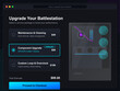© Антон Сальников - Users can select service packages to improve their battlestation's performance. Options include maintenance, cleaning, component upgrades, and overclocking.