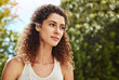 © BuyoutReese07/peopleimages.com - Thinking, relax and calm with woman outdoor for reflection, peace and perspective on summer vacation. Memory, inspiration and holiday trip with female person in nature for wellness and vision