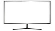 © Anchalee - 4K TV Flat Screen lcd,Oled,Plasma, Realistic 3D Model White Blank Monitor Display Mockup,Empty Television Template Wide flatscreen Monitor hanging on the wall,Design element for Catalog,Web Site