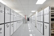 © Namsun - Large mobile shelving system in a clean white storage facility