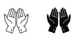© Shahriyar Rasel - High-Quality Black and White Gloves Illustration
