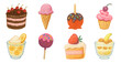 © Rawpixel.com - Colorful, sweet dessert illustrations