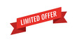 © naila - Red Ribbon Banner Announcing Limited Offer Promotion.