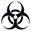 © Pro Designs - Grungy biohazard symbol representing danger and biological risk for safety warnings, public health information, scientific alerts, and environmental protection campaigns