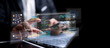 © Smile Studio AP - Programmer working with artificial intelligence and data analytics. Futuristic code interface, machine learning dashboard, software development and digital technology concept.