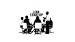 © Hikari Vector Studio - Professional Lean Startup Business Team Silhouette Representing Entrepreneurial Collaboration, Agile Methodology, and Strategic Group Planning
