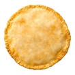 © Elsh - Golden crust pie top view perfect for baking isolated on white background