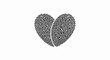 © ArtoSphere - Unique fingerprint forms a symbolic heart shape, representing individuality and love.