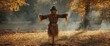 © AkuAku - Halloween scarecrow crafted by hand, large size
