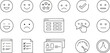 © MstLinaAkter - User Feedback and Rating Line Icons Set
