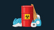 © Maureen - Biohazard waste disposal: safety gear and hazardous material containment