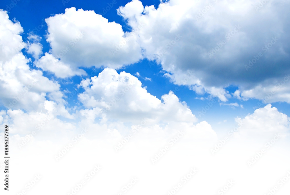 blue sky with white clouds in png, transparent background of blue sky ...