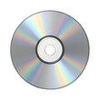 © AHS Gallery - A blank compact disc reflecting a vibrant spectrum of colors on a pristine white background
