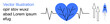 © robu_s - Health, innovation, personal growth, vitality, start-up, success. a heartbeat with a heart, upward arrows and a rocket. Health and innovation concept with vitality and progress