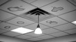 © YanabY - Water stains cover the ceiling tiles under a light fixture in a commercial building during the daytime