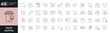 © hook  - Online Shopping icon set. Editable line icons. Vector illustration.