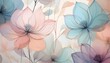 © Tamara - a beautiful floral pattern with translucent flowers in soft pastel colors
