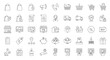 © Hussain - Online Shopping & Retail Line Icons Set – E-Commerce, Cart, Checkout, Delivery & Customer Service Symbols