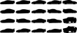 © Essam - set of design for 3d cars silhouette on white background.