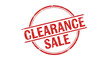 © Shameem - Red Grunge 'CLEARANCE SALE' Rubber Stamp Vector Isolated