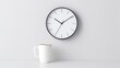 © 69 - Minimalist Wall Clock Design with Simple Features and Clean Aesthetic Against Light Background