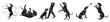 © Margaux - Dog icon, position next to handler's leg, monochrome black design, clean simple lines, minimalist style, vector icon
