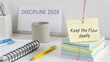 © Ali - Reminder Notes on a Desk for Productivity and Discipline in 2026 with Stationery Tools and Organized Workspace