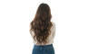 © Rajibmro - Young woman with long wavy hair standing from behind isolated on transparent background