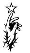 © FashionPattern - Snake coiled in dynamic pose with black and white pattern