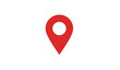© MdShakib - Red Location Pin Drop Flat 2D Vector Icon