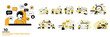 © Galleryof Vectors - Customer service concept illustrations. Collection of individual scenes for technical support assistant, customer and operator vector. Customer service, hotline operator advises customer, online