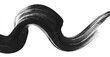 © Ars Nova - Black wavy brush stroke texture, dynamic effect isolated PNG cutout, transparent background