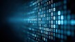 © buraratn - Abstract digital binary data representation in vibrant blue tones creating a futuristic technology background ideal for innovation and data visualization concepts