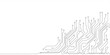 © Monir - Modern technology circuit board texture background design.Continuous one line drawing.