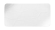 © Supardi - Blank white rectangular sticker with rounded corners and wrinkles. Isolated on transparent background, png