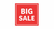 © dhorido studio - Bold 'BIG SALE' Announcement with Red Square Frame Perfect for Promotions and Advertising