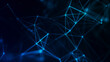 © Anna - An abstract digital network of glowing nodes and connecting lines. The geometric shapes create a sense of depth and movement, evoking complex data structures and neural connections.