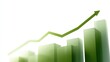 © Chandlerlikes - transparent investment finance growth chart, rising stock market graph, profit and performance indicators, png overlay