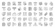 © Iconjam - survey icon set outline contains questionnaire, poll, assessment, campaign, population, vote, answer, participant, correspondence, crm, customer service, client support, complete, summary