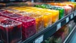 © HERMAWAN - Colorful desserts in display.