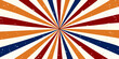 © Shuvra Majumder - Abstract radial burst design featuring red orange blue and cream colors