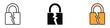 © MdNurul - Broken padlock icon vector. data breach, failed security, cyber vulnerability symbol. vector illustration.
