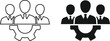 © Graphicdsrv - Professional Team Management and Workforce Engineering Icon Vector Set