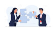 © Rayyan - Business Teamwork Puzzle Solution Concept